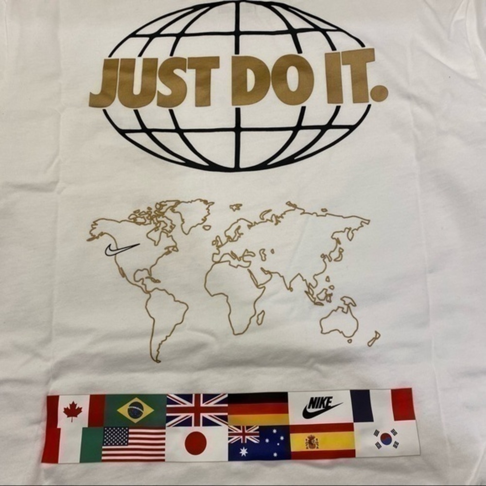 Nike Just Do It World Map Flags T-shirt